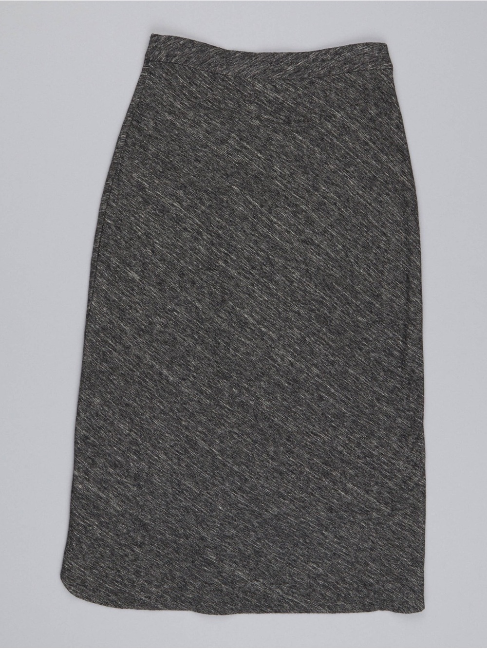 EILEEN FISHER ~ Organic Cotton & Wool Bias Twist Skirt - Charcoal Silk Xl